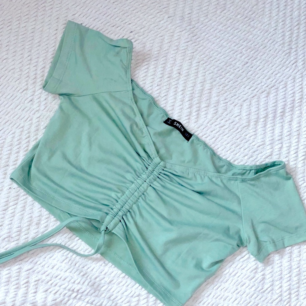 SAGE GREEN CROP TOP